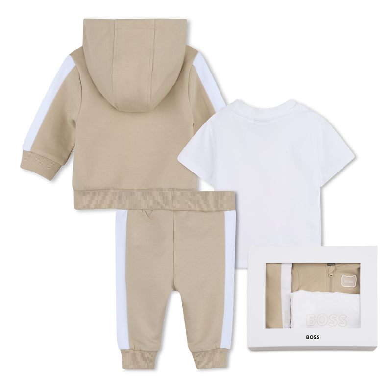 CARDIGAN + TROUSERS + T-SHIRT SET BOSS 
                        BOY