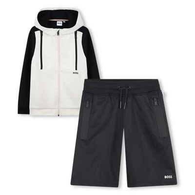 Zip-up cardigan and shorts set BOSS BOY