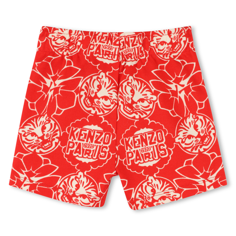 Printed cotton Bermuda shorts KENZO KIDS 
                        BOY