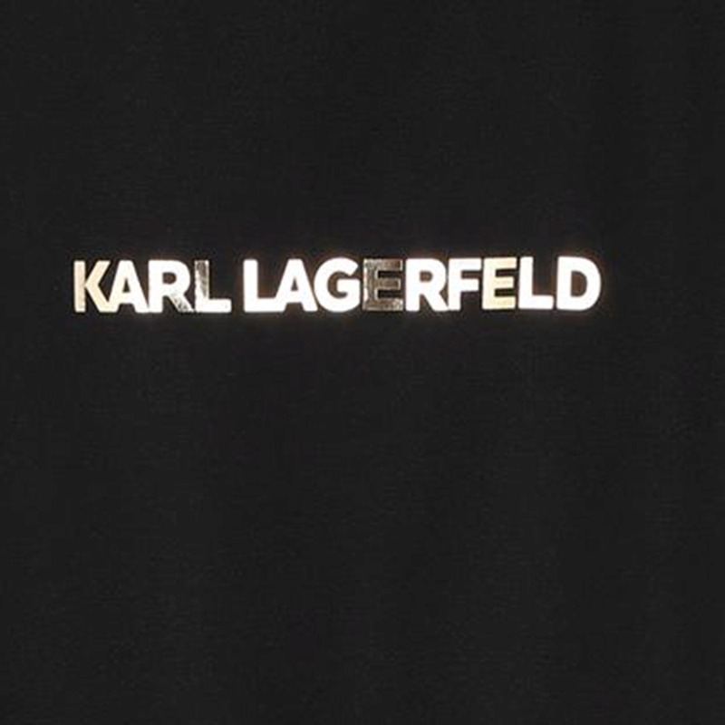 Multimaterial dress KARL LAGERFELD KIDS 
                        GIRL