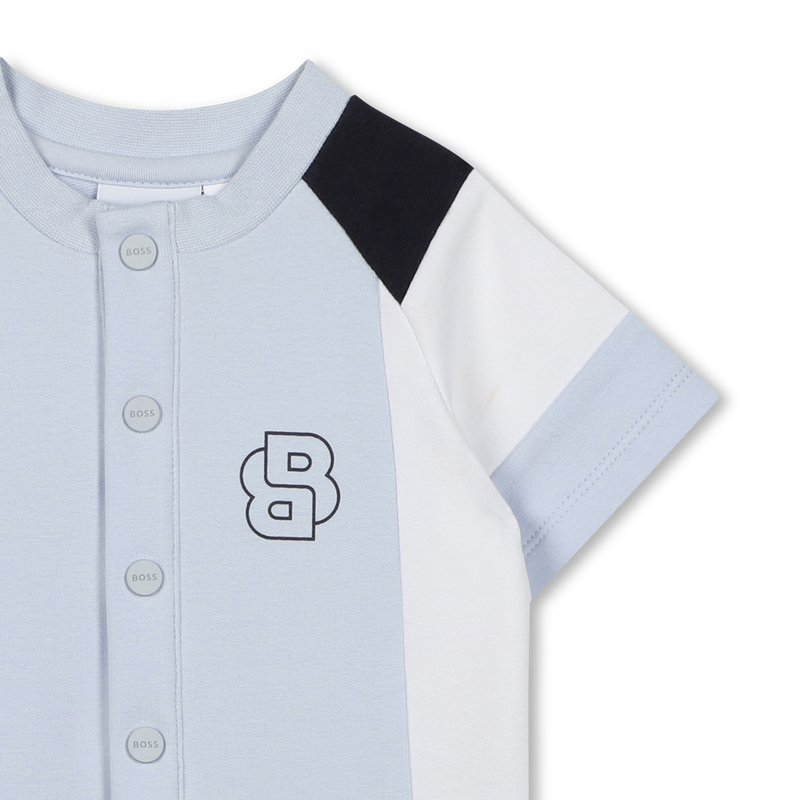 Tricolour short romper BOSS 
                        BOY