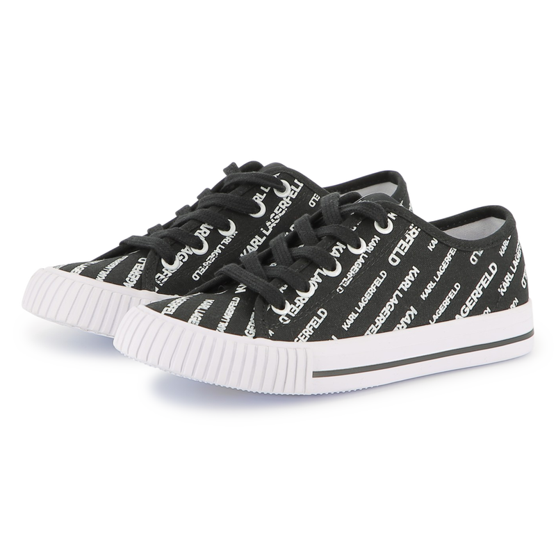 Logo print lace-up trainers KARL LAGERFELD KIDS 
                        BOY