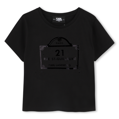 T-shirt with prints KARL LAGERFELD KIDS GIRL