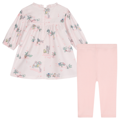 Cotton leggings and dress KENZO KIDS GIRL