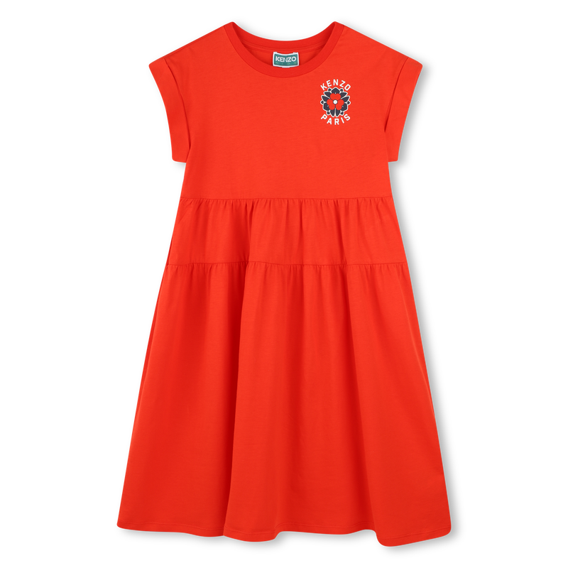 Dress with cutout waist panel KENZO KIDS 
                        GIRL