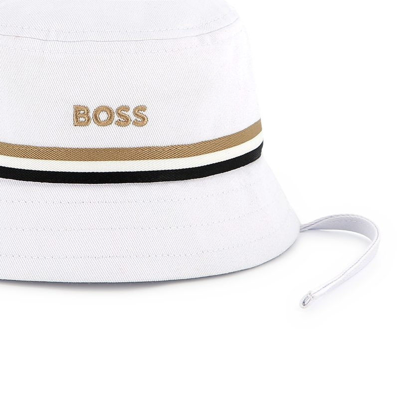 Embroidered sun hat with ties BOSS 
                        BOY