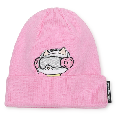 Knitted beanie KARL LAGERFELD KIDS GIRL