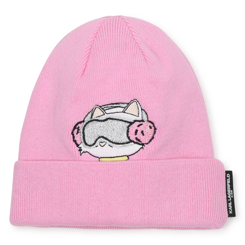 Knitted beanie KARL LAGERFELD KIDS 
                        GIRL
