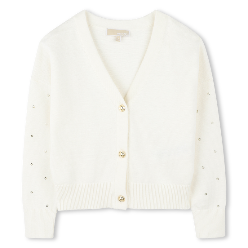 Knitted button-up cardigan MICHAEL KORS 
                        GIRL