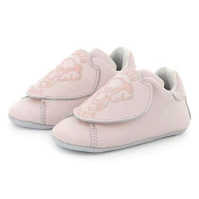Leather hook-and-loop slippers KENZO KIDS UNISEX