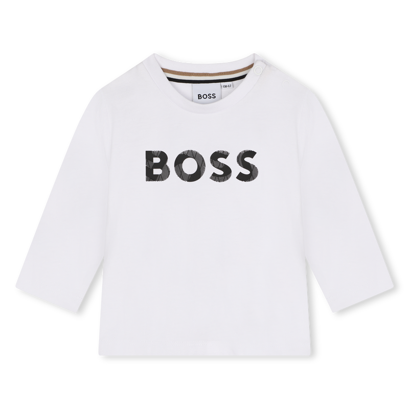 Cotton logo T-shirt BOSS 
                        BOY