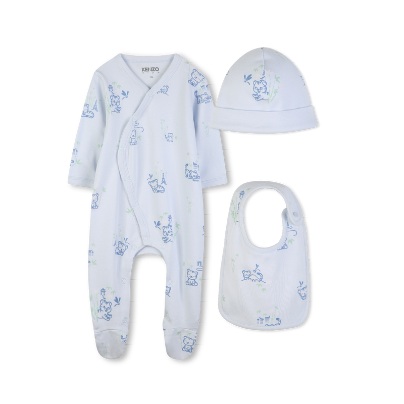 PAJAMA, HAT AND BIB SET KENZO KIDS 
                        BOY