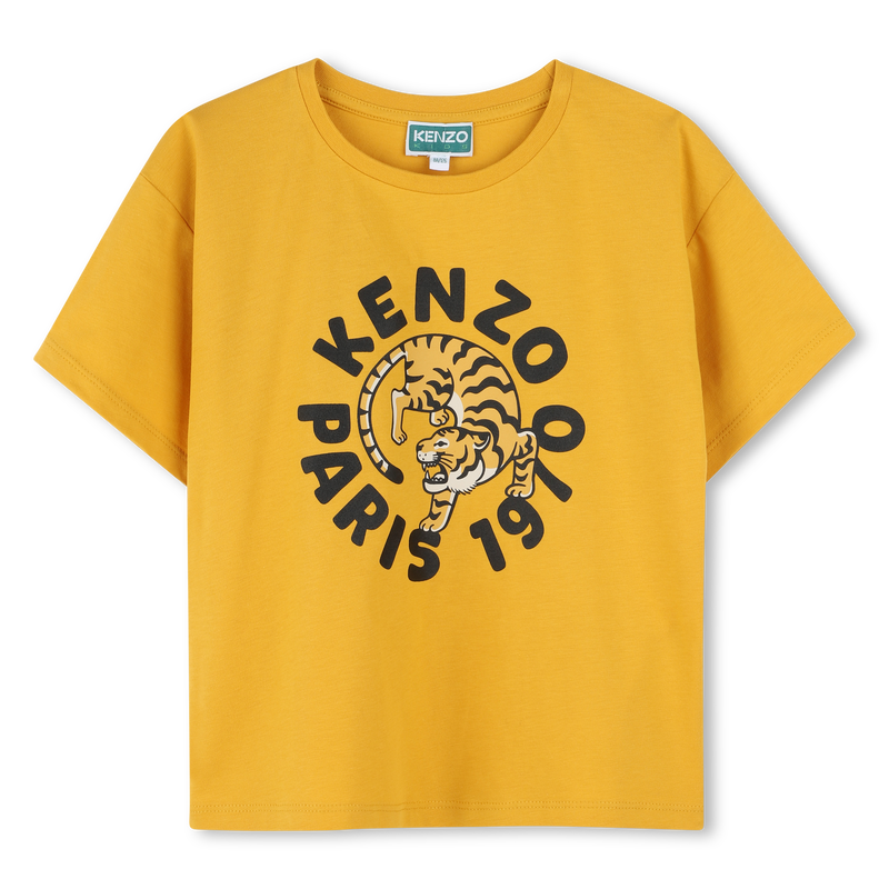 Short-sleeved cotton T-shirt KENZO KIDS 
                        GIRL