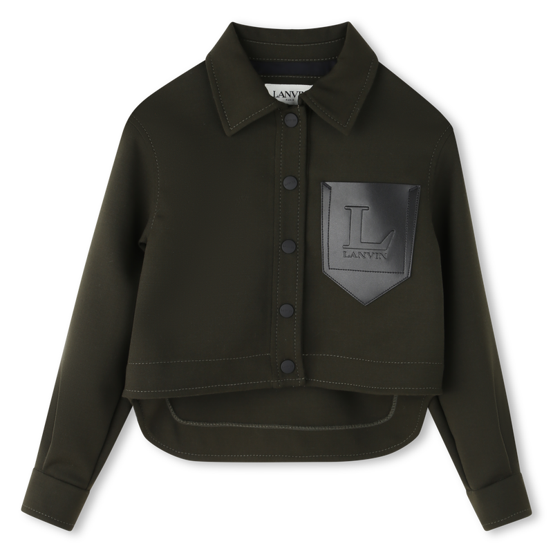 Embroidered printed shirt with lai logo LANVIN 
                        GIRL