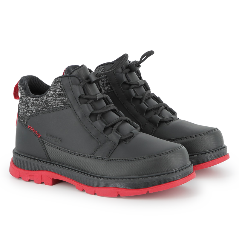 Ankle boots with laces HUGO 
                        BOY