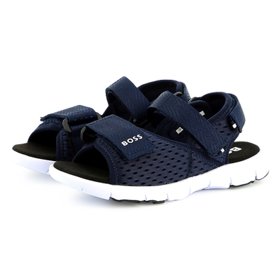 Hook-and-loop canvas sandals BOSS BOY