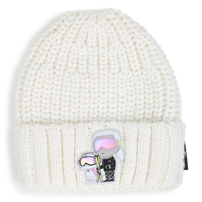 Knitted beanie KARL LAGERFELD KIDS GIRL
