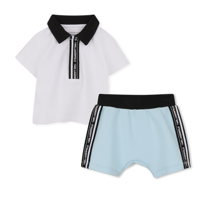 T-SHIRT AND SHORTS SET KARL LAGERFELD KIDS BOY