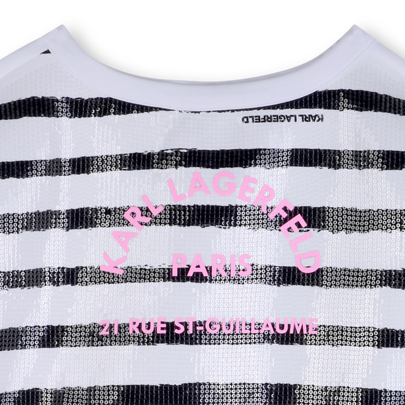 STRIPED SWEATSHIRT KARL LAGERFELD KIDS 
                        GIRL