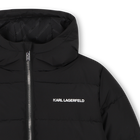 Hooded down jacket KARL LAGERFELD KIDS 
                    BOY