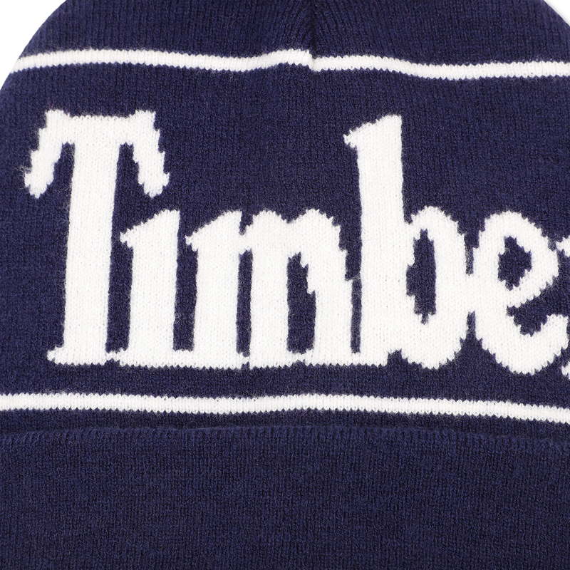 Jacquard pompom knitted hat TIMBERLAND 
                        BOY