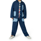 Cotton denim jacket KENZO KIDS 
                    UNISEX