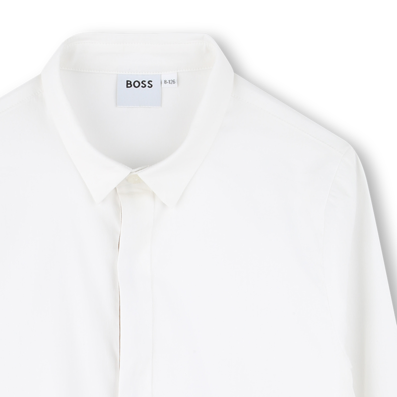 Fitted poplin shirt BOSS 
                        BOY