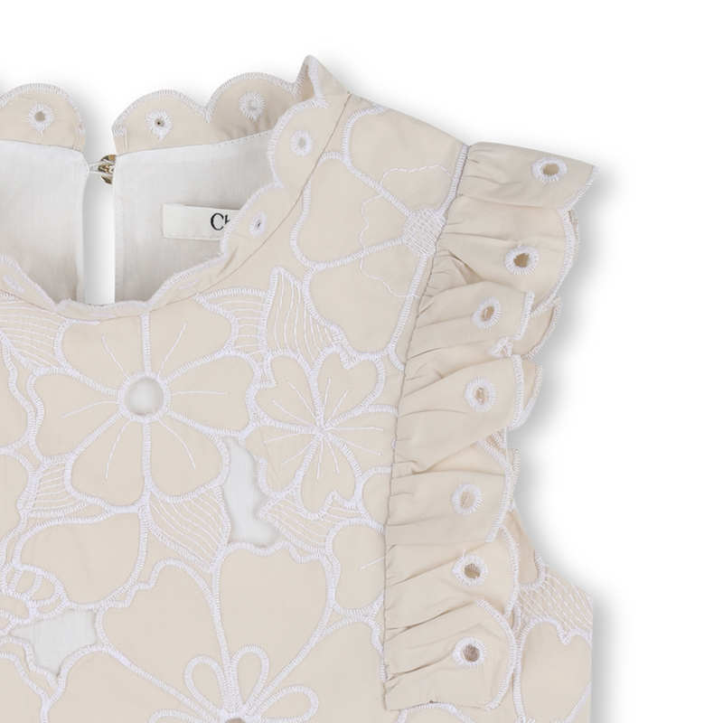 FLORAL EMBROIDERY T-SHIRT CHLOE 
                        GIRL