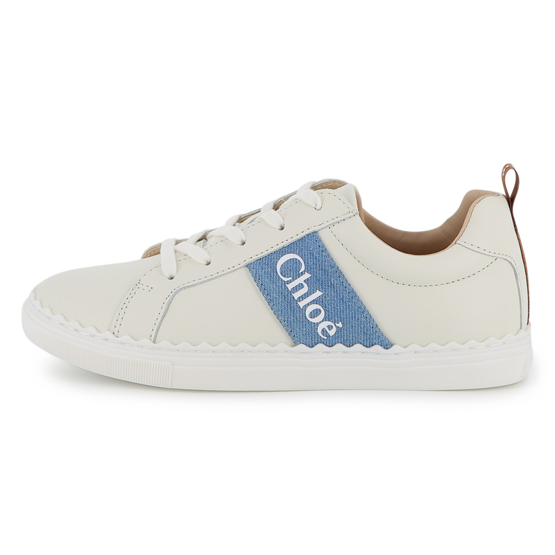 COWHIDE LEATHER TRAINERS CHLOE 
                        GIRL