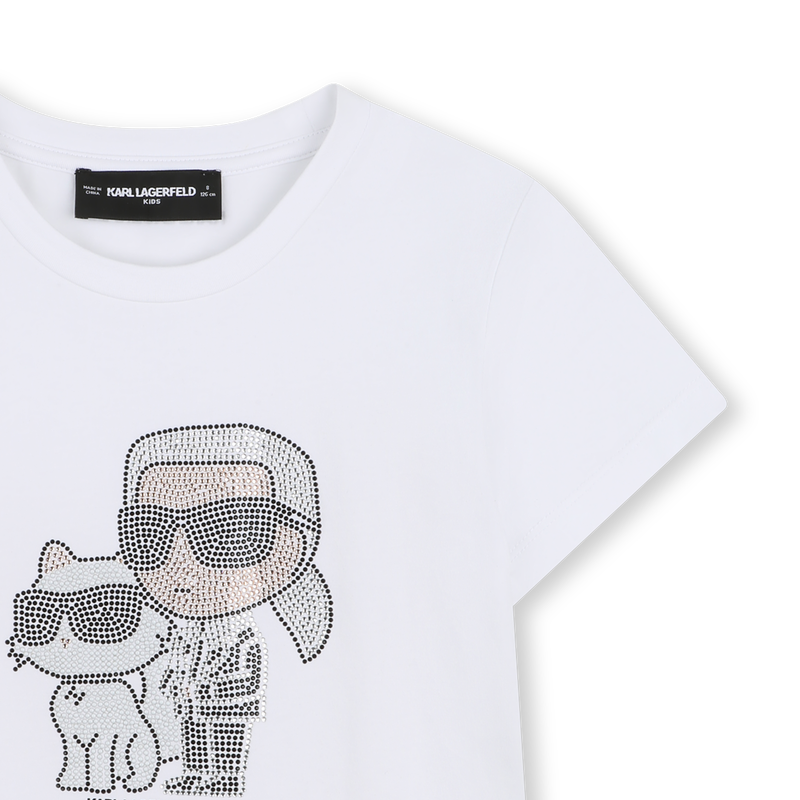 SHORT SLEEVE T-SHIRT KARL LAGERFELD KIDS 
                        GIRL