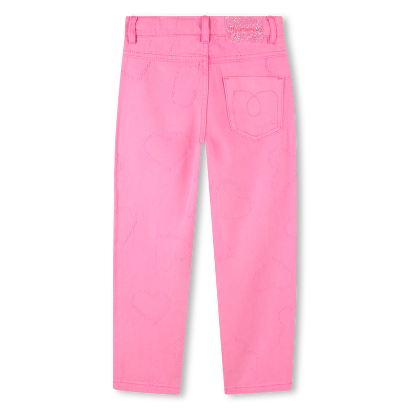 Twill trousers with hearts BILLIEBLUSH 
                        GIRL