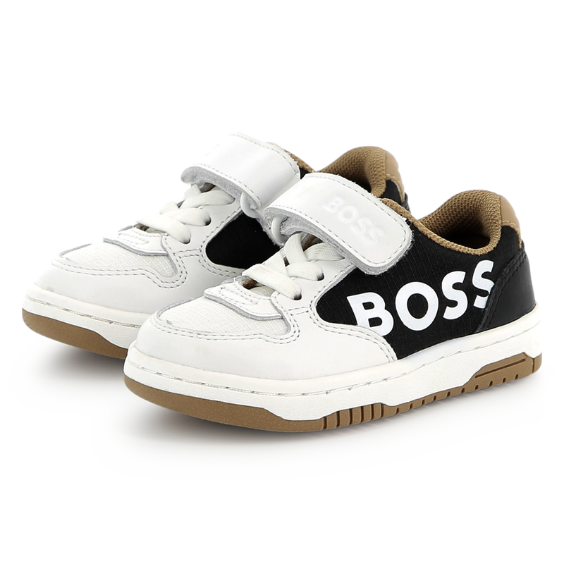 Leather lace-up trainers BOSS 
                        BOY