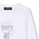 Long sleeve t-shirt KARL LAGERFELD KIDS 
                    GIRL