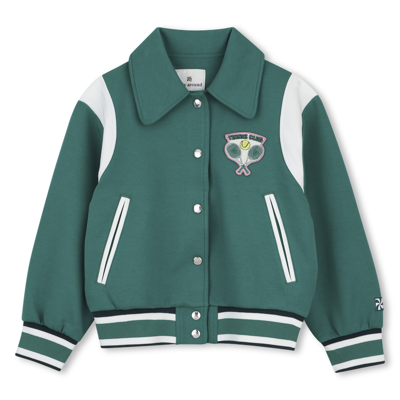 CARDIGAN WITH PRESS STUDS KIDS AROUND 
                        GIRL