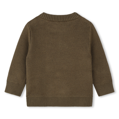 Cotton and wool logo jumper TIMBERLAND BOY