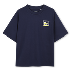 Short-sleeved t-shirt, NAVY, hi-res