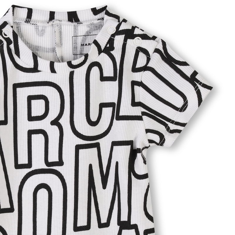 Short printed romper MARC JACOBS 
                        UNISEX