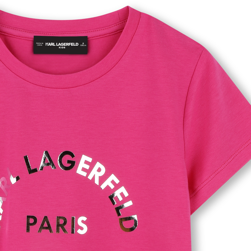 Short-sleeved T-shirt KARL LAGERFELD KIDS 
                        GIRL