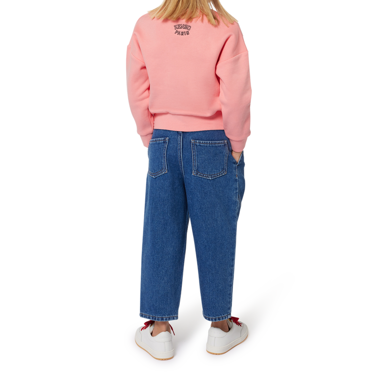 Pleated panelled jeans KENZO KIDS 
                        GIRL