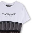 Short sleeve party dress KARL LAGERFELD KIDS 
                    GIRL