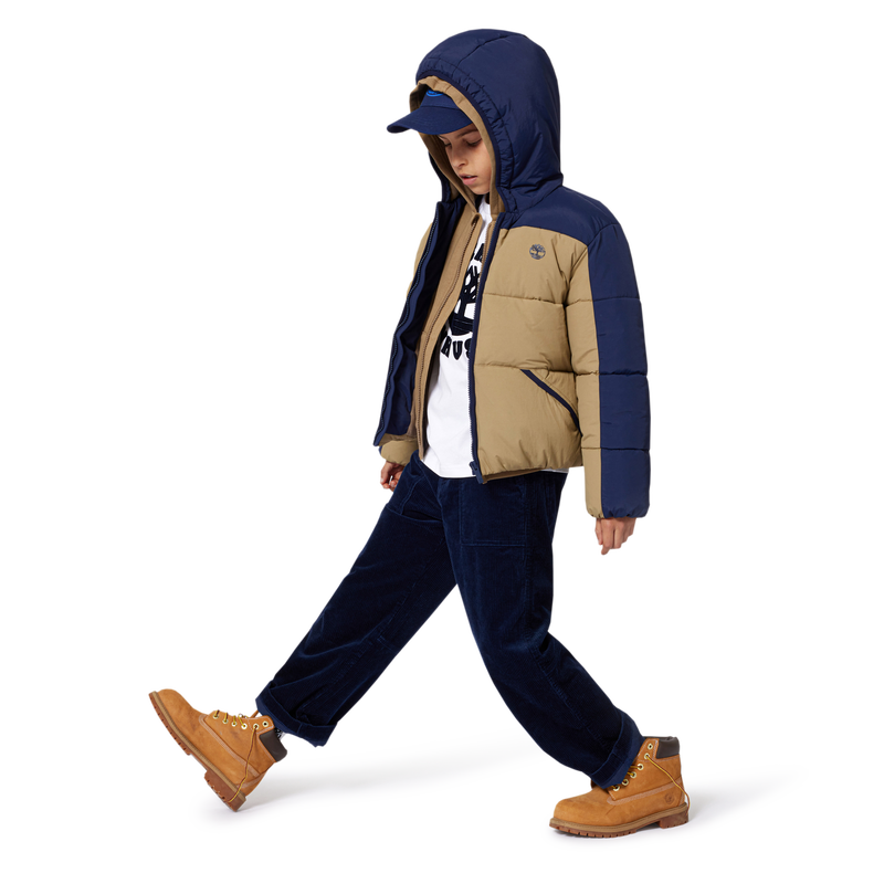 Water-repellent hooded down jacket TIMBERLAND 
                        BOY