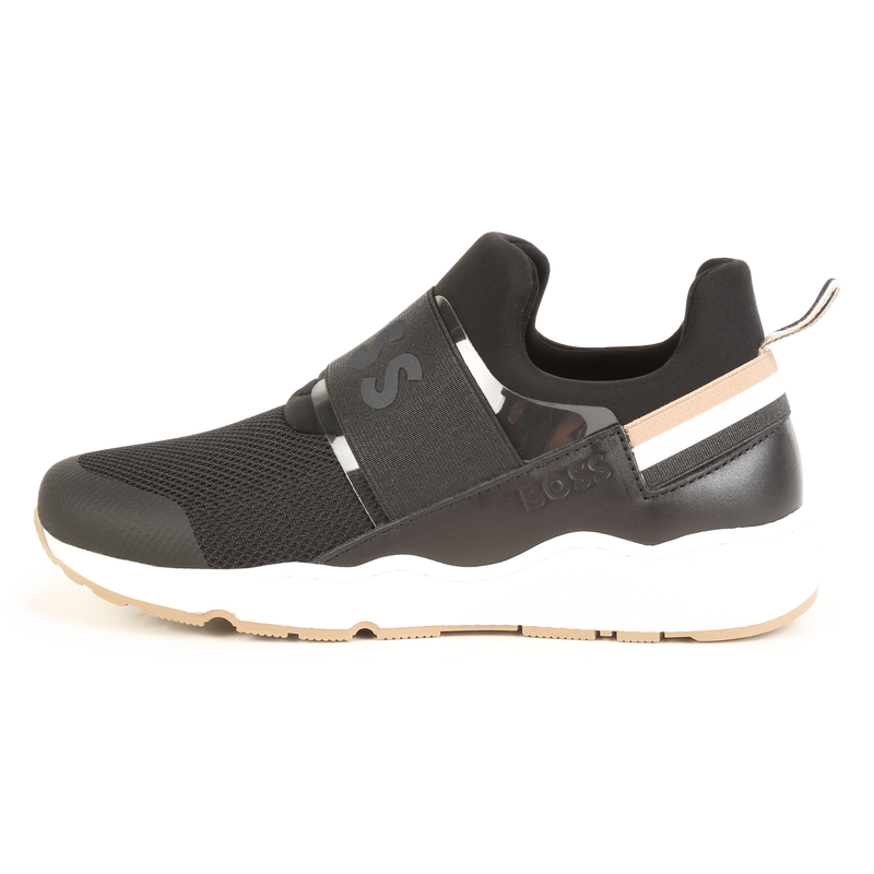 Sneakers with elastic