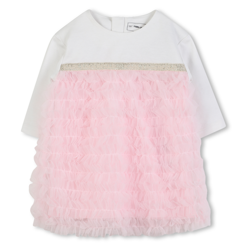 Cotton formal dress KARL LAGERFELD KIDS 
                        GIRL