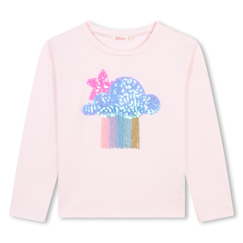 Long-sleeved cotton T-shirt BILLIEBLUSH 
                        GIRL
