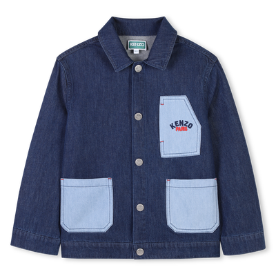 Cotton denim jacket KENZO KIDS UNISEX