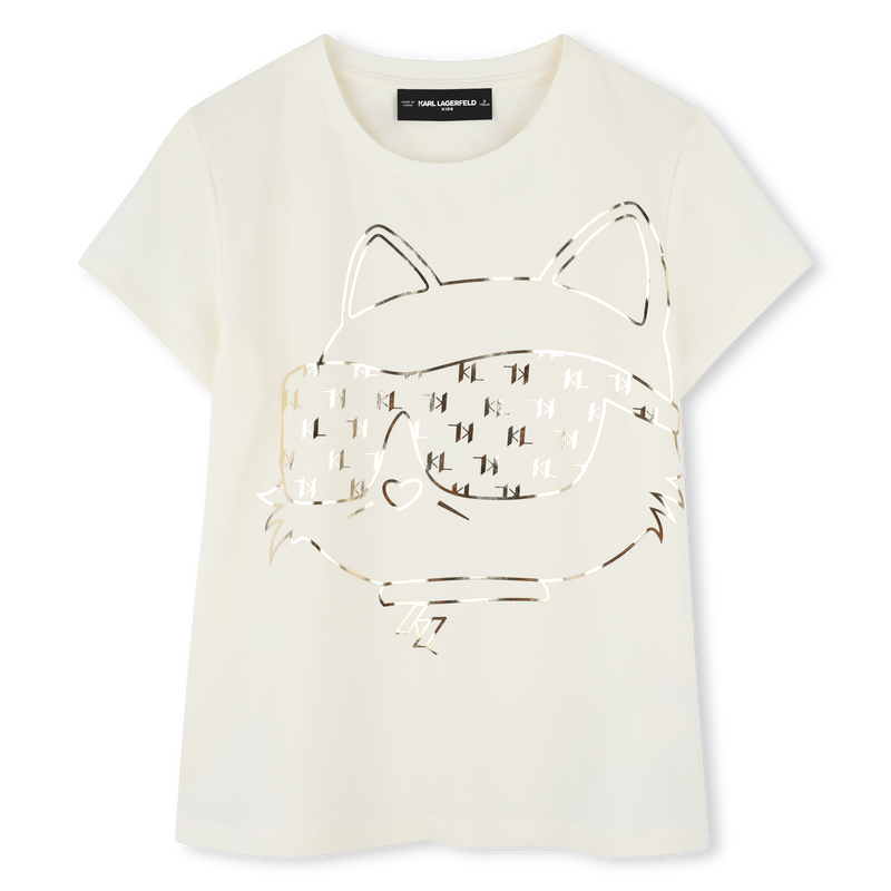 Short-sleeved T-shirt KARL LAGERFELD KIDS 
                        GIRL