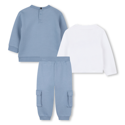 Sweatshirt, pants and t-shirt set KARL LAGERFELD KIDS BOY
