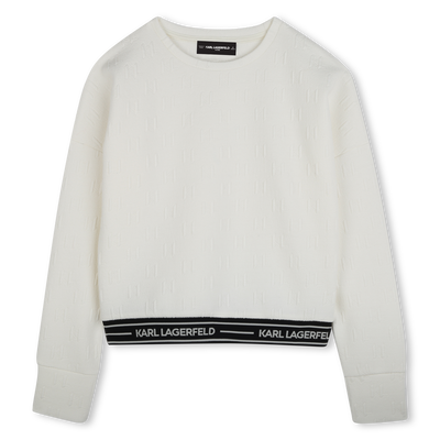 Long-sleeved sweatshirt KARL LAGERFELD KIDS GIRL