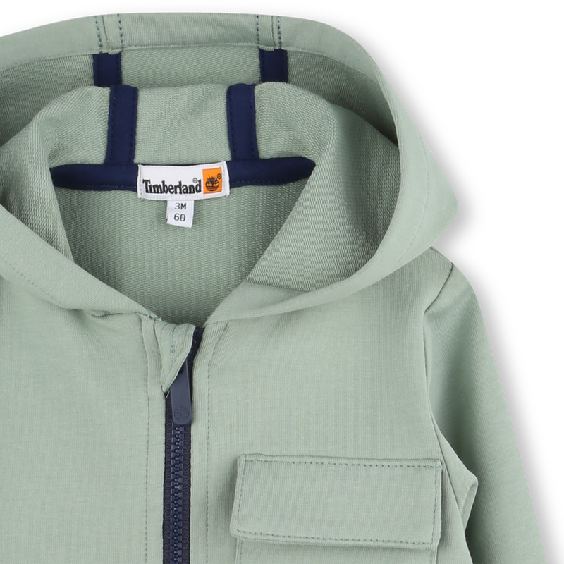 Hooded fleece cardigan TIMBERLAND 
                        BOY