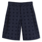 Jacquard pattern bermuda shorts KENZO KIDS 
                    BOY